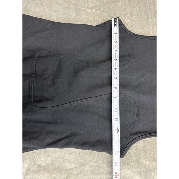 T by Alexander Wang Black Sleeveless Bodycon Dress Size M Ribbed Detailing - Picture 8 of 12
